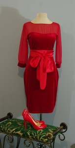 Красное бархатное платье, Киев, Украина