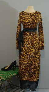 Длинное теплое леопардовое платье, Киев, Украина