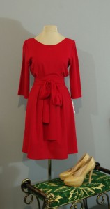 Красное шелковое платье, Киев, Украина