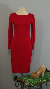 Классическое платье-карандаш красного цвета, Киев, Украина