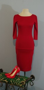 Классическое платье-карандаш красного цвета, Киев, Украина