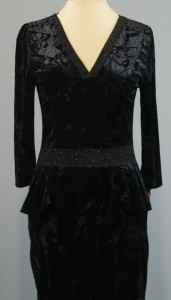 Бархатное черное платье коллекции DKNY, Киев, Украина