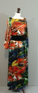 Шелковое платье-макси из ткани коллекции DKNY