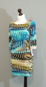 Яркое цветное мини-платье из ткани коллекции Blumarine, Киев, Украина