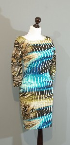 Яркое цветное мини-платье из ткани коллекции Blumarine, Киев, Украина