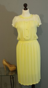 лимонное платье