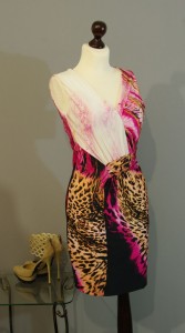 обтягивающее платье леопард украина