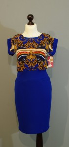 синее платье оттенка электрик от дизайнера Юлии, Платье-терапия  (63)