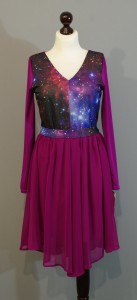 Платье цвета фуксия с ассиметричной юбкой купить в интернет-магазине Украина (10)