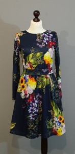 Темное синее платье с цветами купить в интернет-магазине Украина (16)