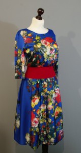 Синее платье из шелка от дизайнера Юлии, Платье-терапия Киев lucky-gift (1)