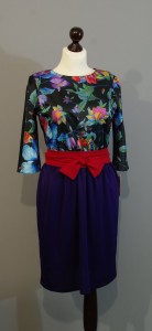 Фиолетовое платье-тюльпан от дизайнера Юлии, Платье-терапия Киев lucky-gift (153)