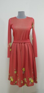 Праздничное платье цвета пыльный коралл