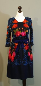 Темно-синее теплое платье купить интернет-магазин Украина (7)