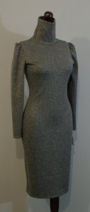 Серое платье-карандаш на зиму купить на сайте Платье-терапия (109)