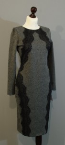 Теплое платье серого цвета купить на сайте Платье-терапия (114)