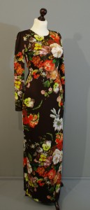 Цветочное платье в пол купить на сайте Платье-терапия (2)
