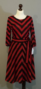 Красно-черное полосатое платье полусолнце купить на сайте Платье-терапия (56)