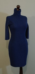 Теплое синее платье-гольф купить на сайте Платье-терапия (88)