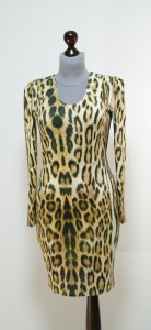 Маленькое леопардовое платье осень-зима