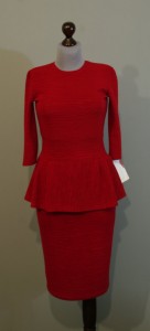 Красное теплое платье с баской, Украина купить интернет (158)