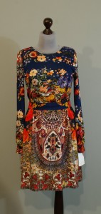Зимнее теплое платье с цветами и итальянским орнаментом купить интернет Украина (12)