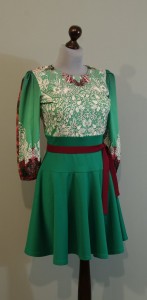Зеленое нарядное платье на зиму, купить интернет Украина (135)