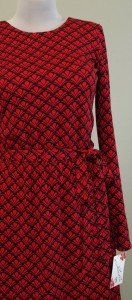 купить платье черно-красное с узором королевская лилия (9)