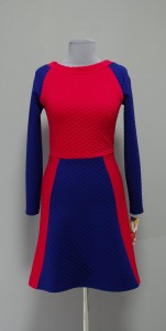 красно-синее стеганое платье купить Украина (27)