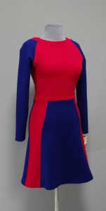красно-синее стеганое платье купить Украина (28)