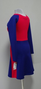 красно-синее стеганое платье купить Украина (31)