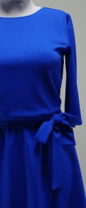 купить синее платье с овальным вырезом (130)