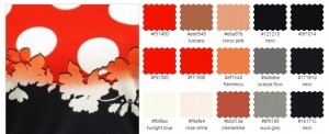цветотип одежда оттенки красный персиковый черный белый