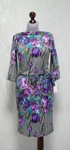 платье с фиолетовыми цветами фото (100)