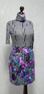 платье фиолетовое с цветами фото (97)