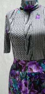 платье фиолетовое с цветами фото (99)