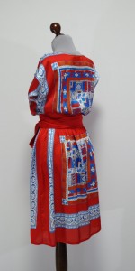 Красное шелковое платье лето Украина
