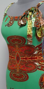 Бирюзовое платье-сарафан