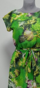 Платье морское дно зеленого цвета