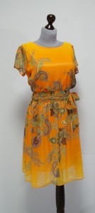 Оранжевое платье на лето 2016