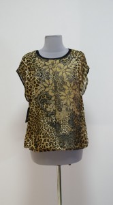 Широкая леопардовая блуза