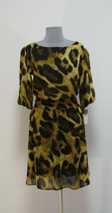 Платье с принтом ягуара (леопардовое)