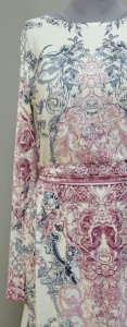 Платье из ткани с принтом барокко