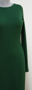 Платье из зеленого структурированного трикотажа