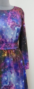Платье с видом космоса