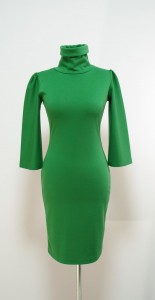 Купить зеленое платье зима
