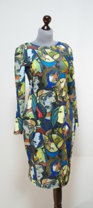 Платье с лицами Пикассо